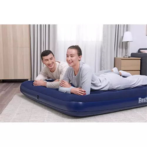 Saltea gonflabila, Bestway, dubla, 203x152x22 cm, albastra Saltea gonflabila, Bestway, dubla, 203x152x22 cm, albastra